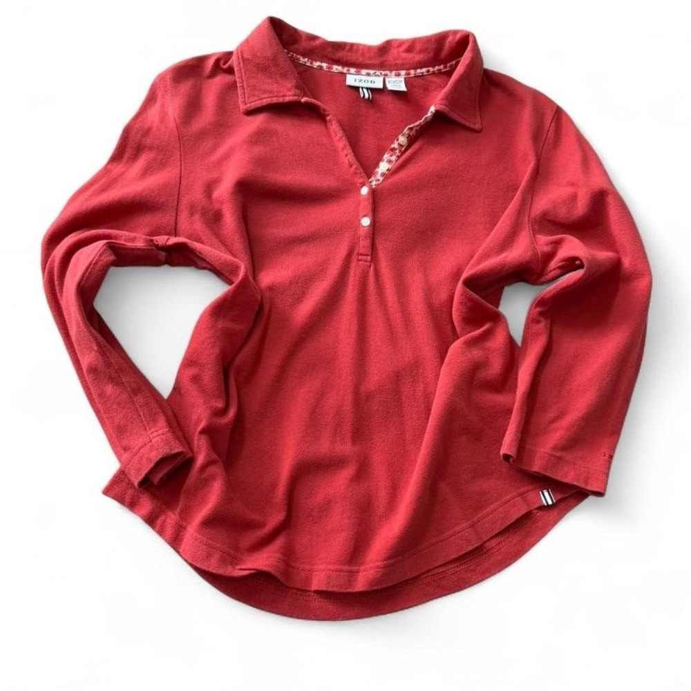 Vintage Red Izod Polo Shirt‎
